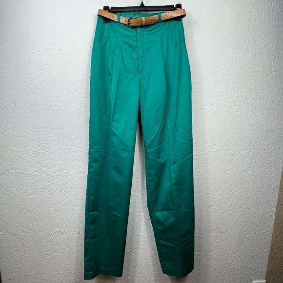 Vintage Levi's Sportswear High Waist Pleated Cotton Pants With Belt - Picture 1 of 13